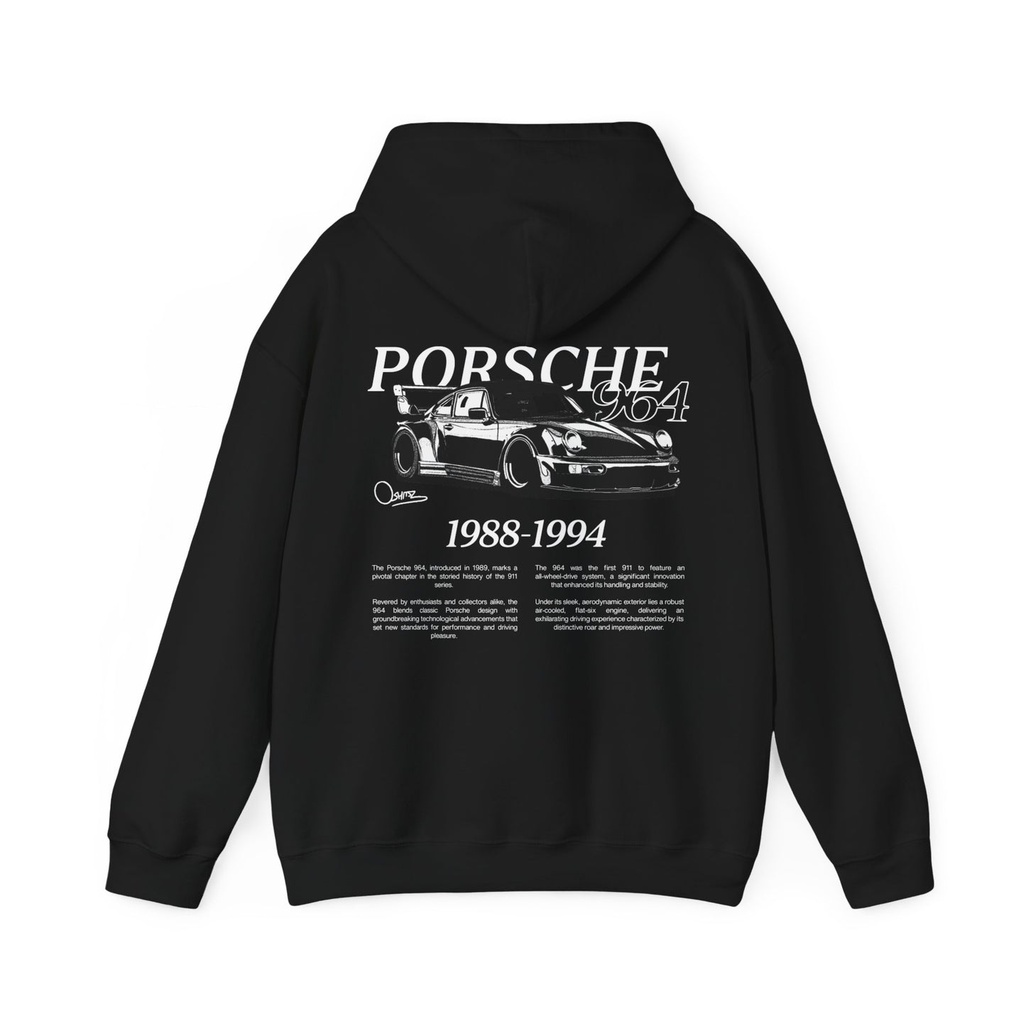 B/W Porsche 964 - Hoodie