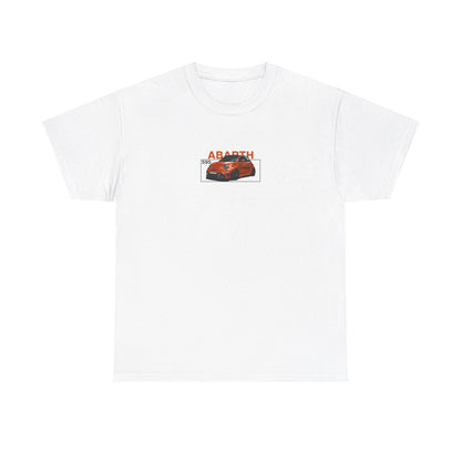 Orange Abarth 595 - White Tee