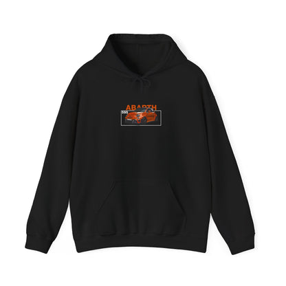 Orange Abarth 595 - Black Hoodie