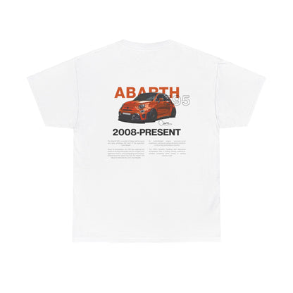 Orange Abarth 595 - White Tee