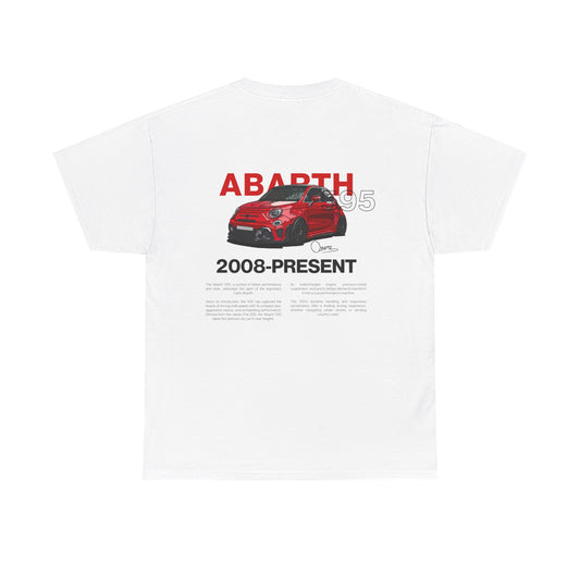 Red Abarth 595 - White Tee