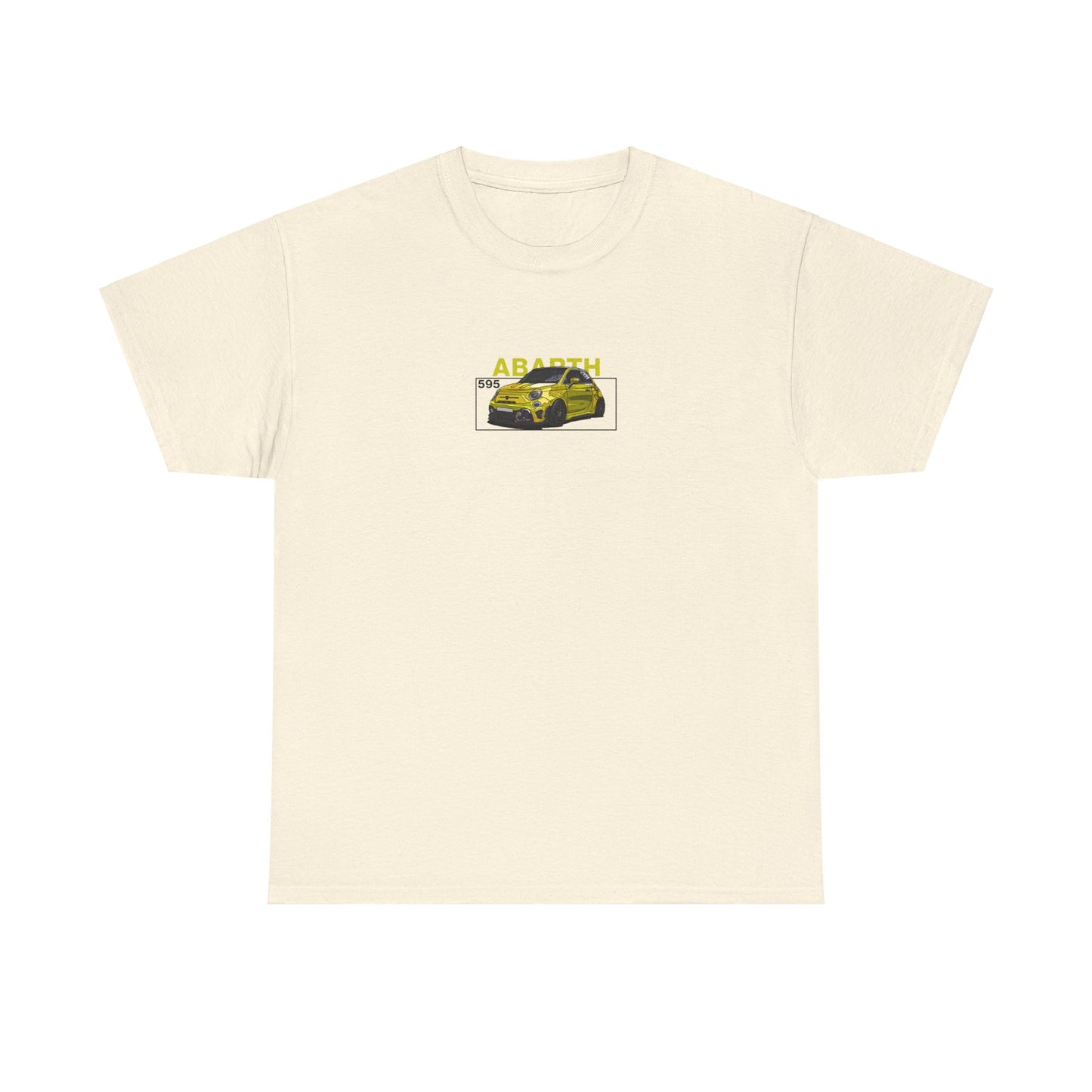 Yellow Abarth 595 - Tan Tee