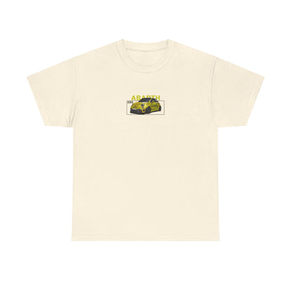 Yellow Abarth 595 - Tan Tee