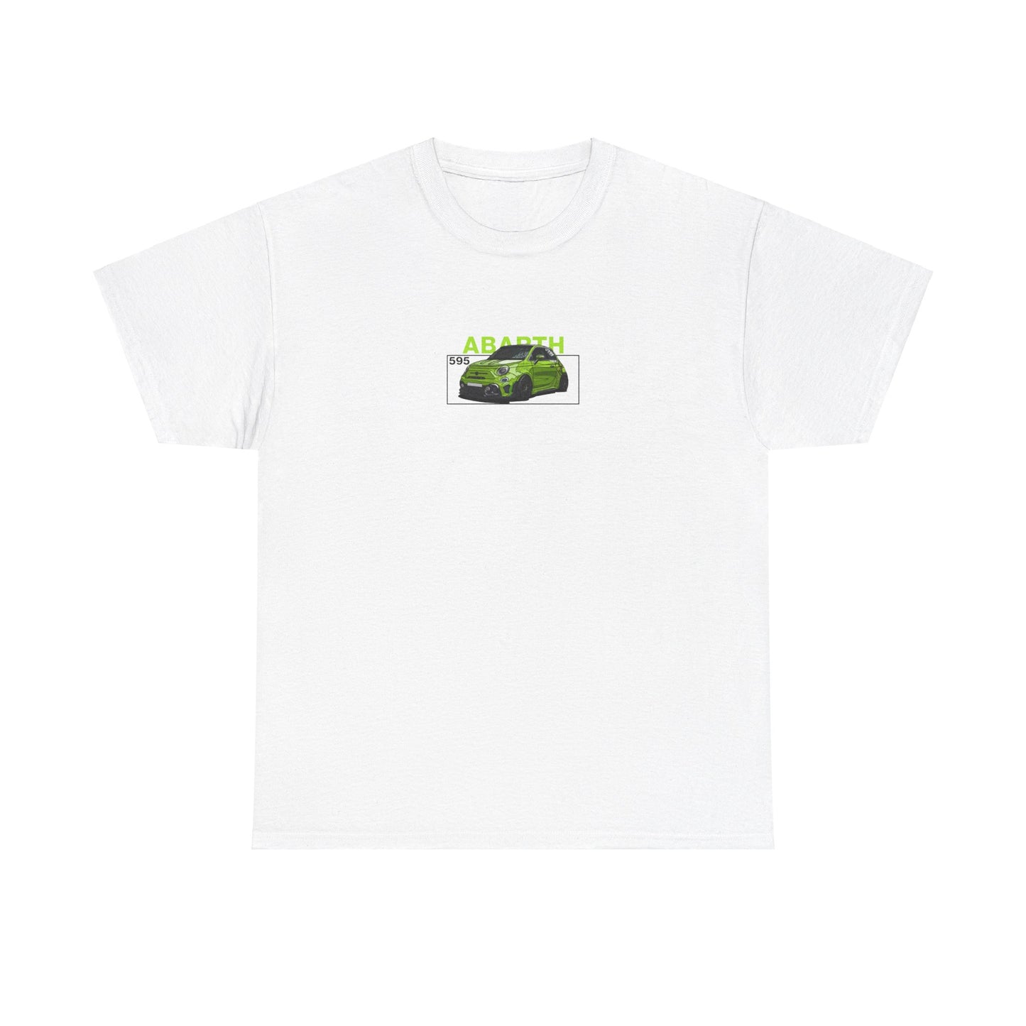 Green Abarth 595 - White Tee