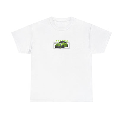 Green Abarth 595 - White Tee