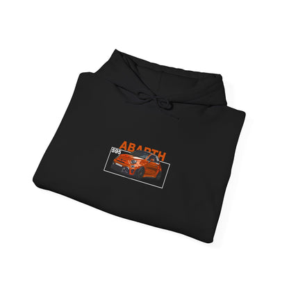 Orange Abarth 595 - Black Hoodie