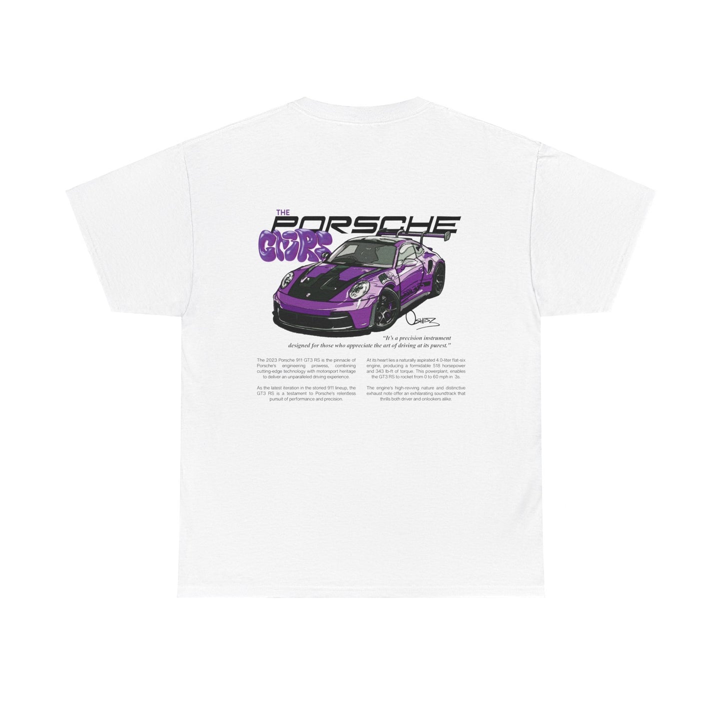 Purple GT3RS - White Tee