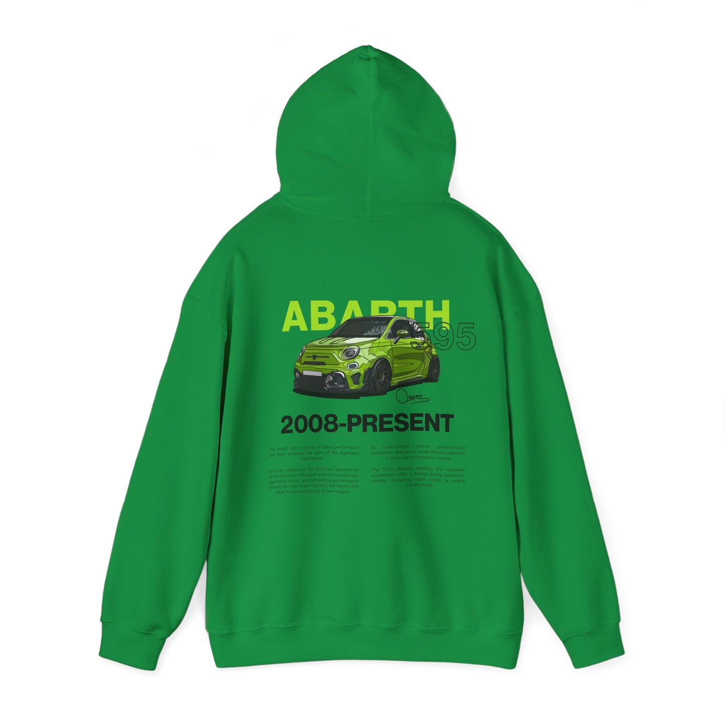 Green Abarth 595 - Green Hoodie