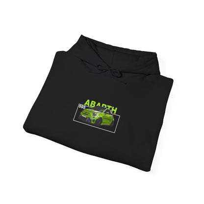 Green Abarth 595 - Black Hoodie