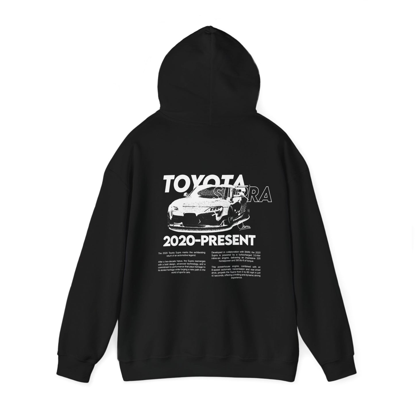 B/W Toyota Supra - Hoodie