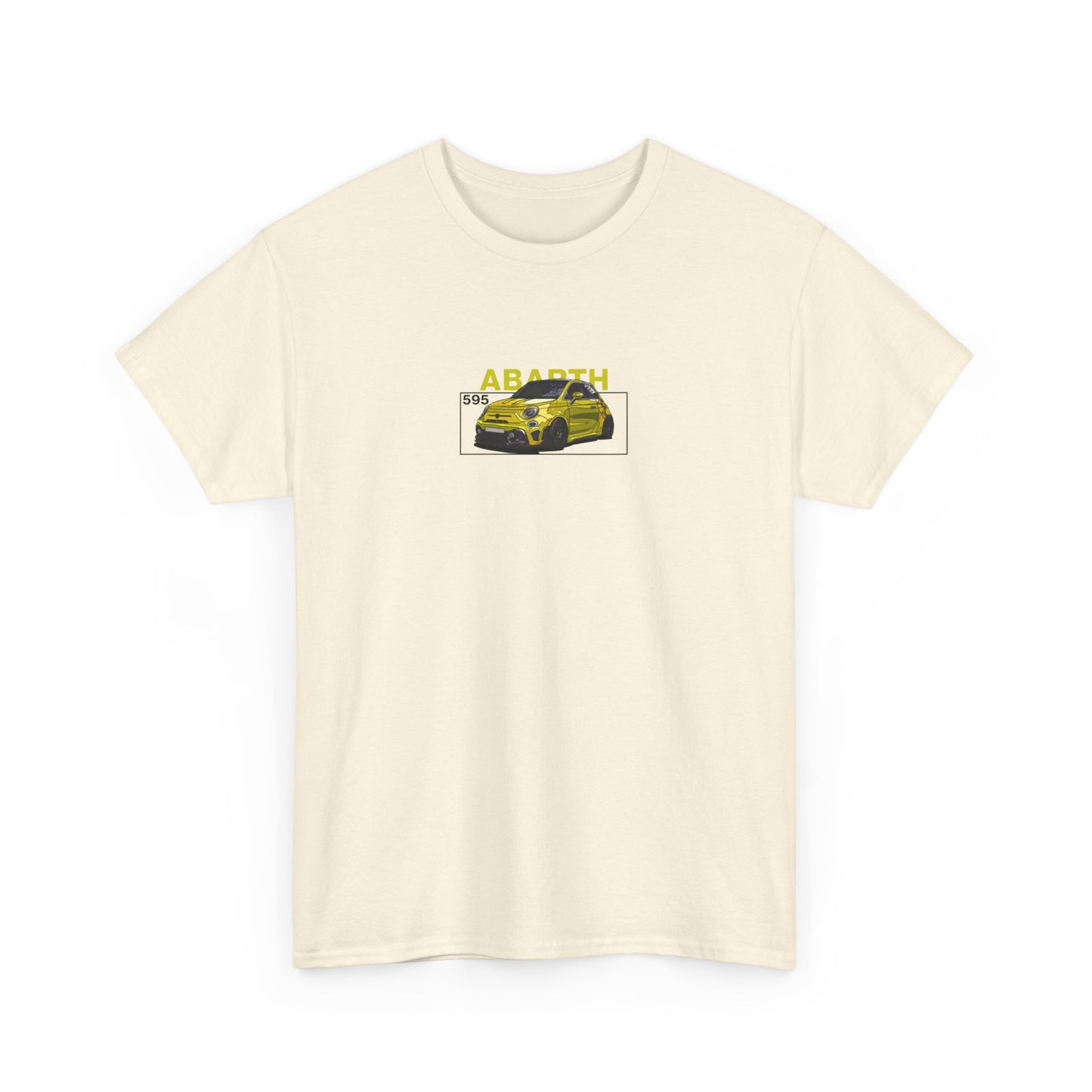 Yellow Abarth 595 - Tan Tee