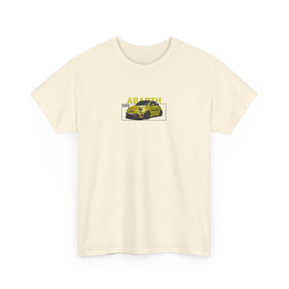 Yellow Abarth 595 - Tan Tee