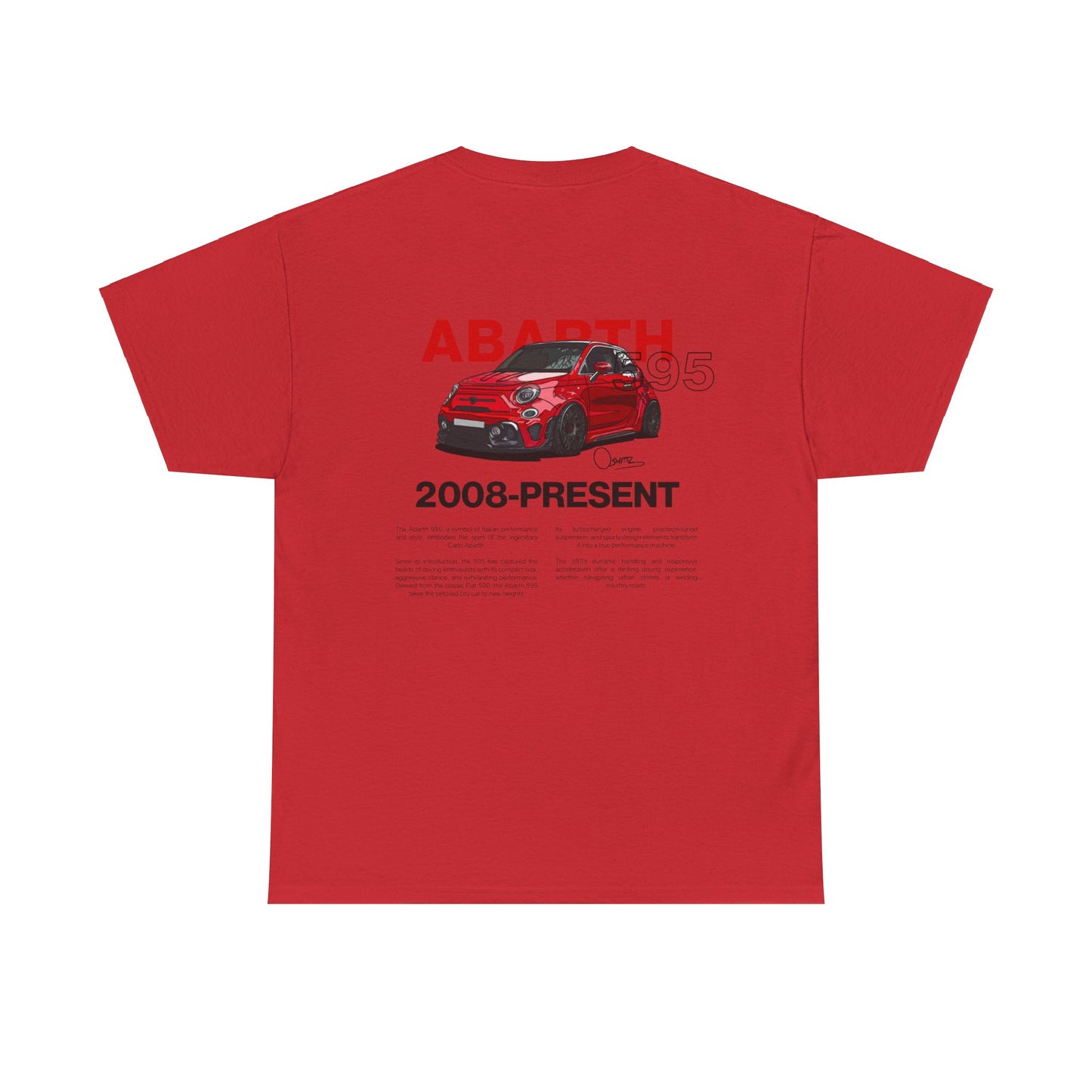 Red Abarth 595 - Red Tee