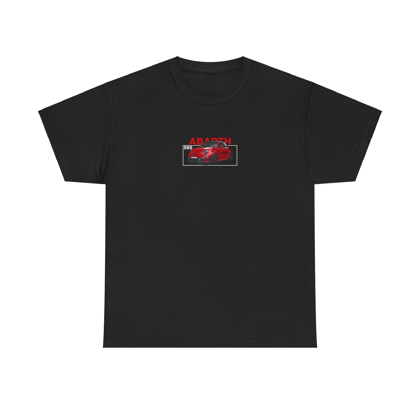 Red Abarth 595 - Black Tee