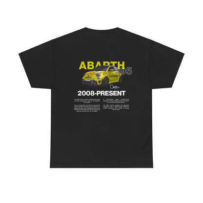 Yellow Abarth 595 - Black Tee