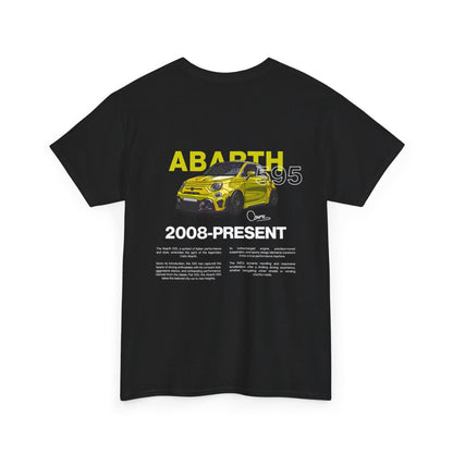 Yellow Abarth 595 - Black Tee