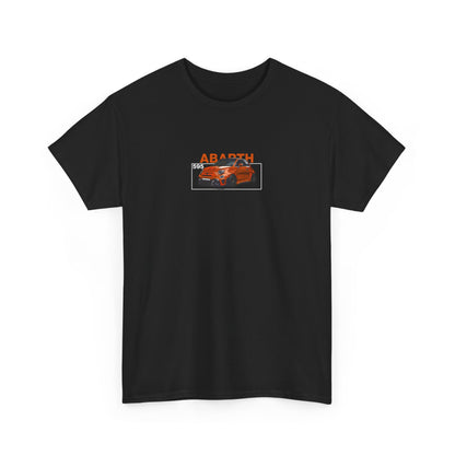 Orange Abarth 595 - Black Tee