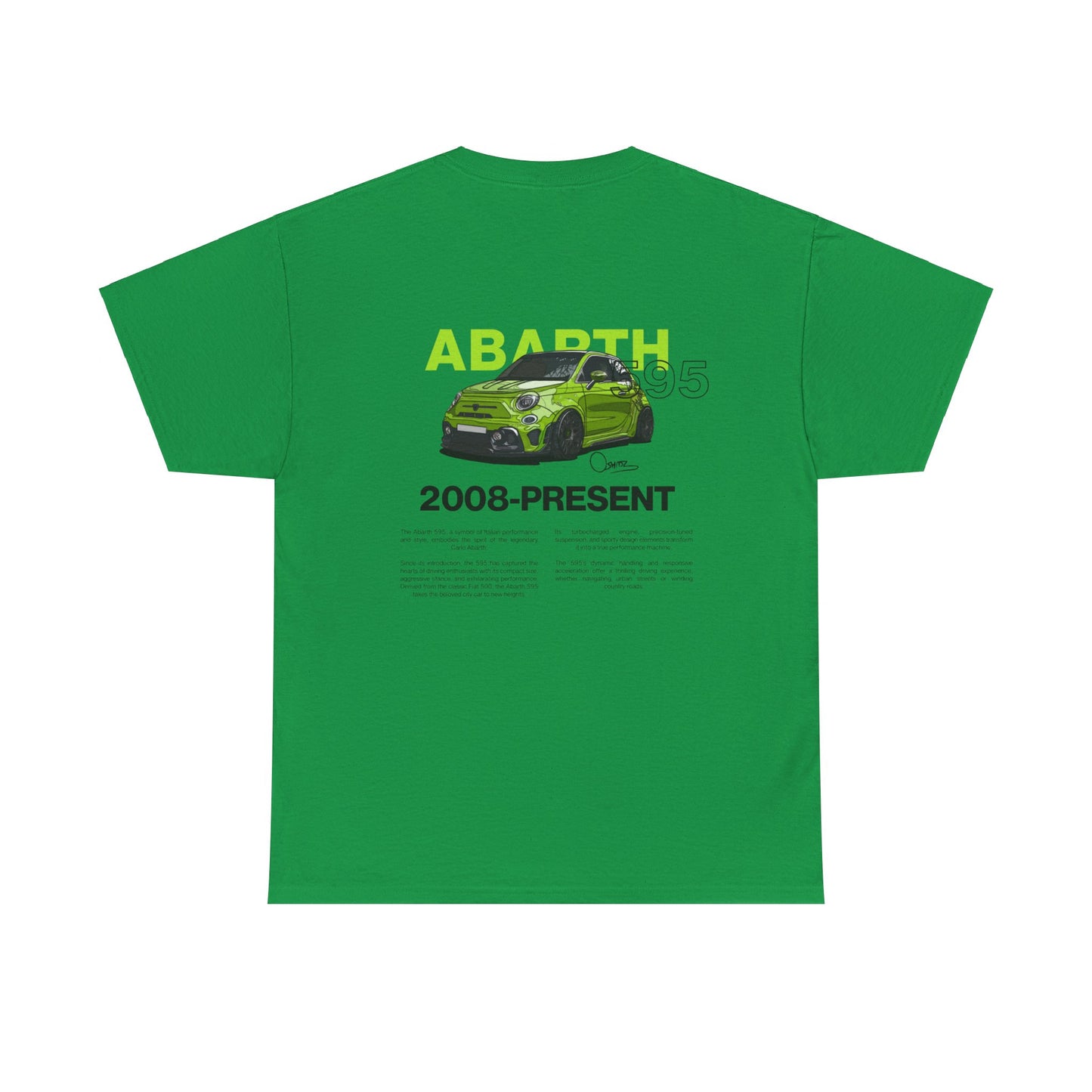 Green Abarth 595 - Green Tee