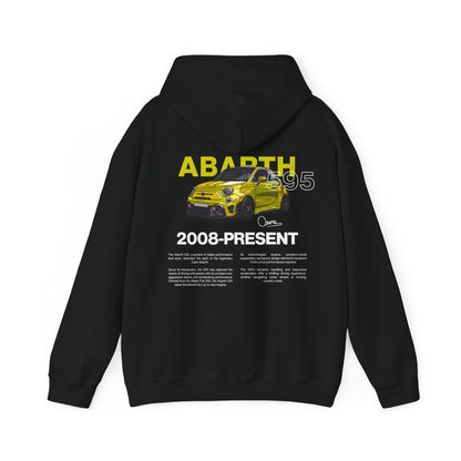 Yellow Abarth 595 - Black Hoodie