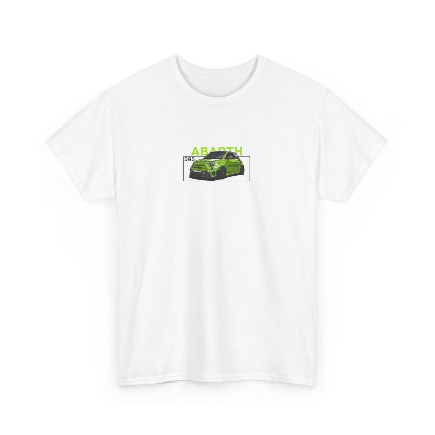 Green Abarth 595 - White Tee