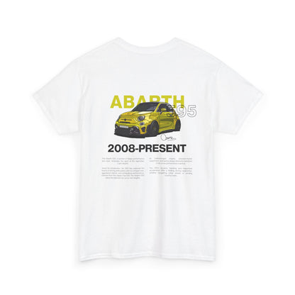 Yellow Abarth 595 - White Tee