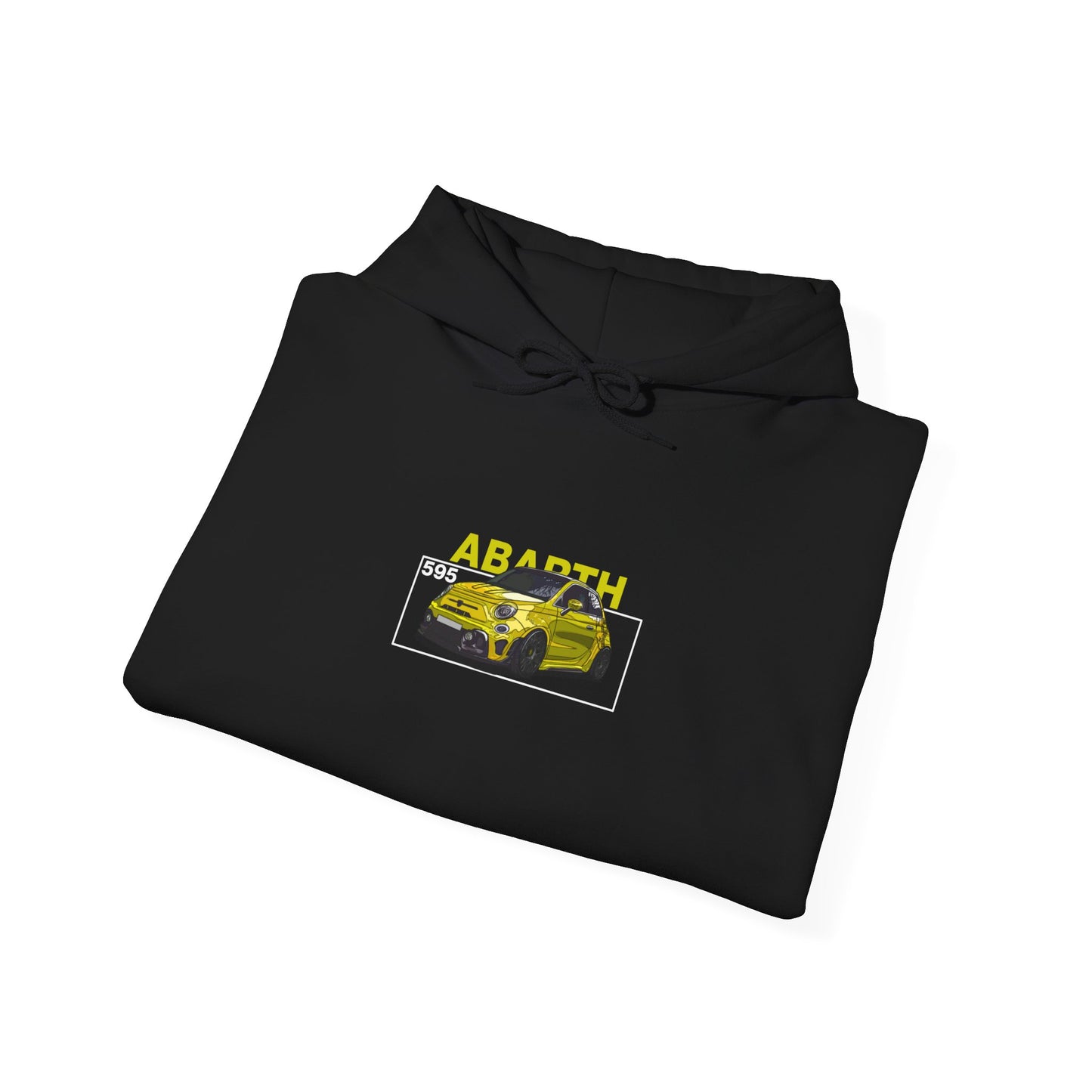 Yellow Abarth 595 - Black Hoodie