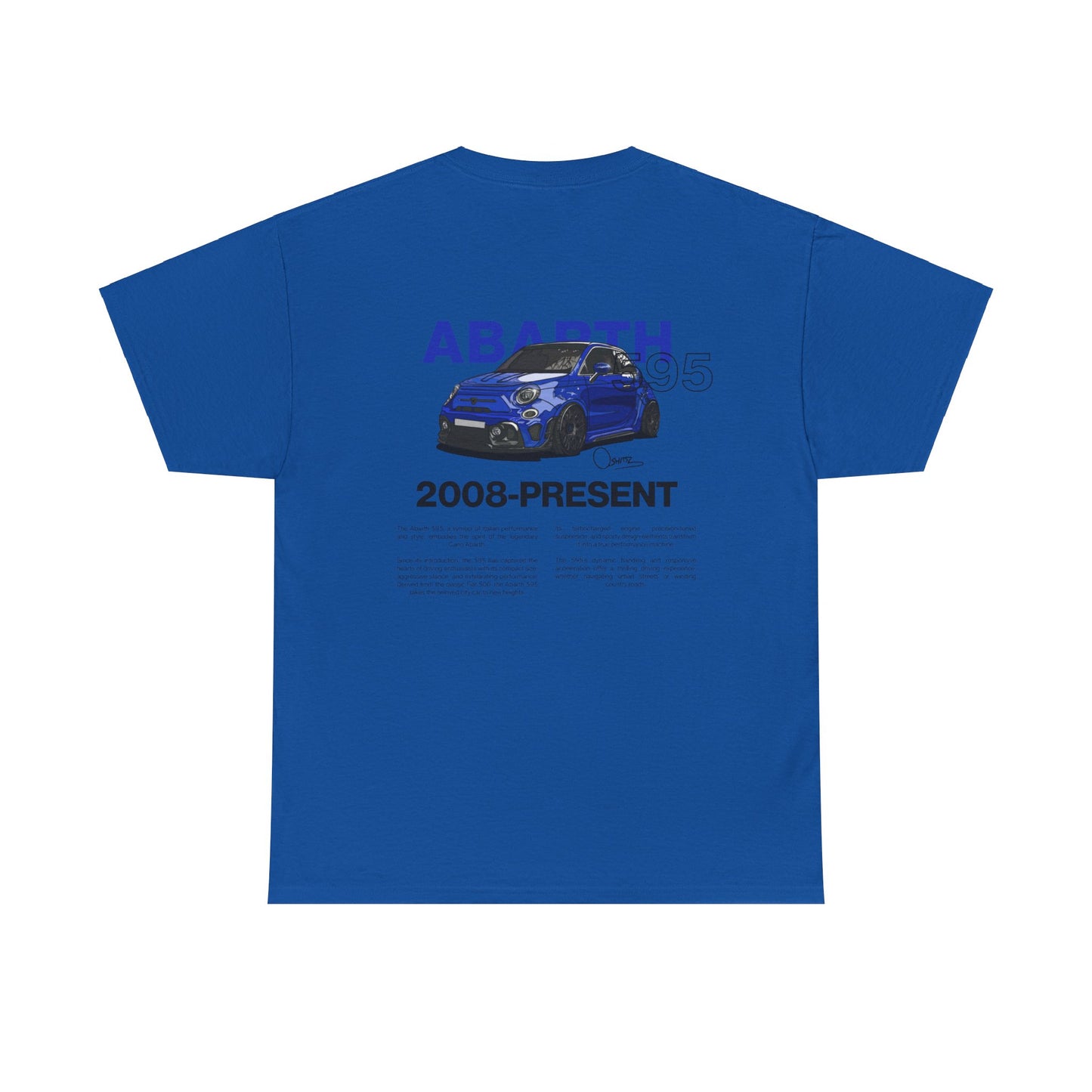 Blue Abarth 595 - Blue Tee