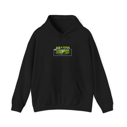 Green Abarth 595 - Black Hoodie