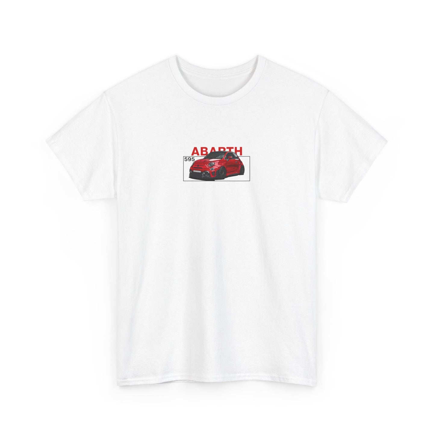 Red Abarth 595 - White Tee