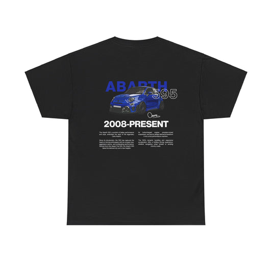 Blue Abarth 595 - Black Tee