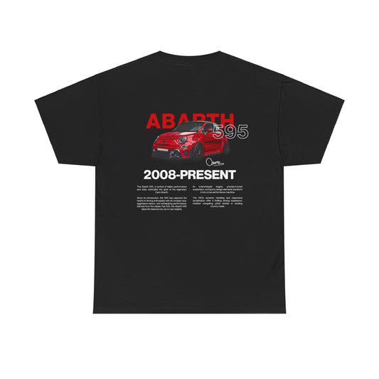 Red Abarth 595 - Black Tee