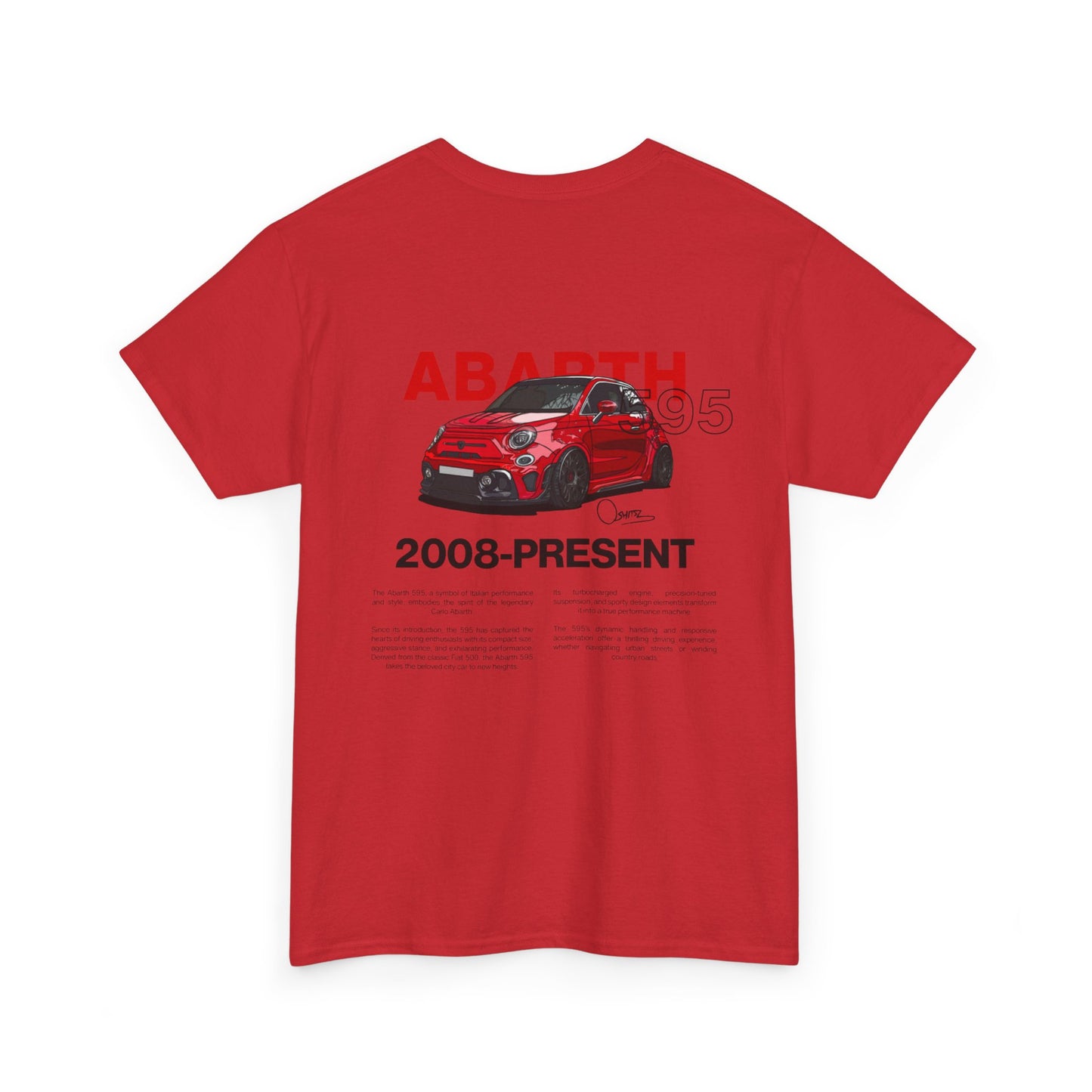 Red Abarth 595 - Red Tee