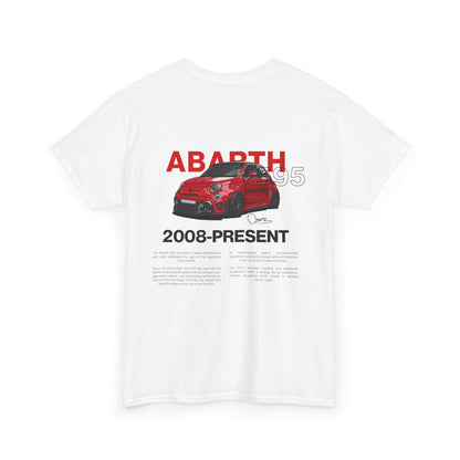 Red Abarth 595 - White Tee