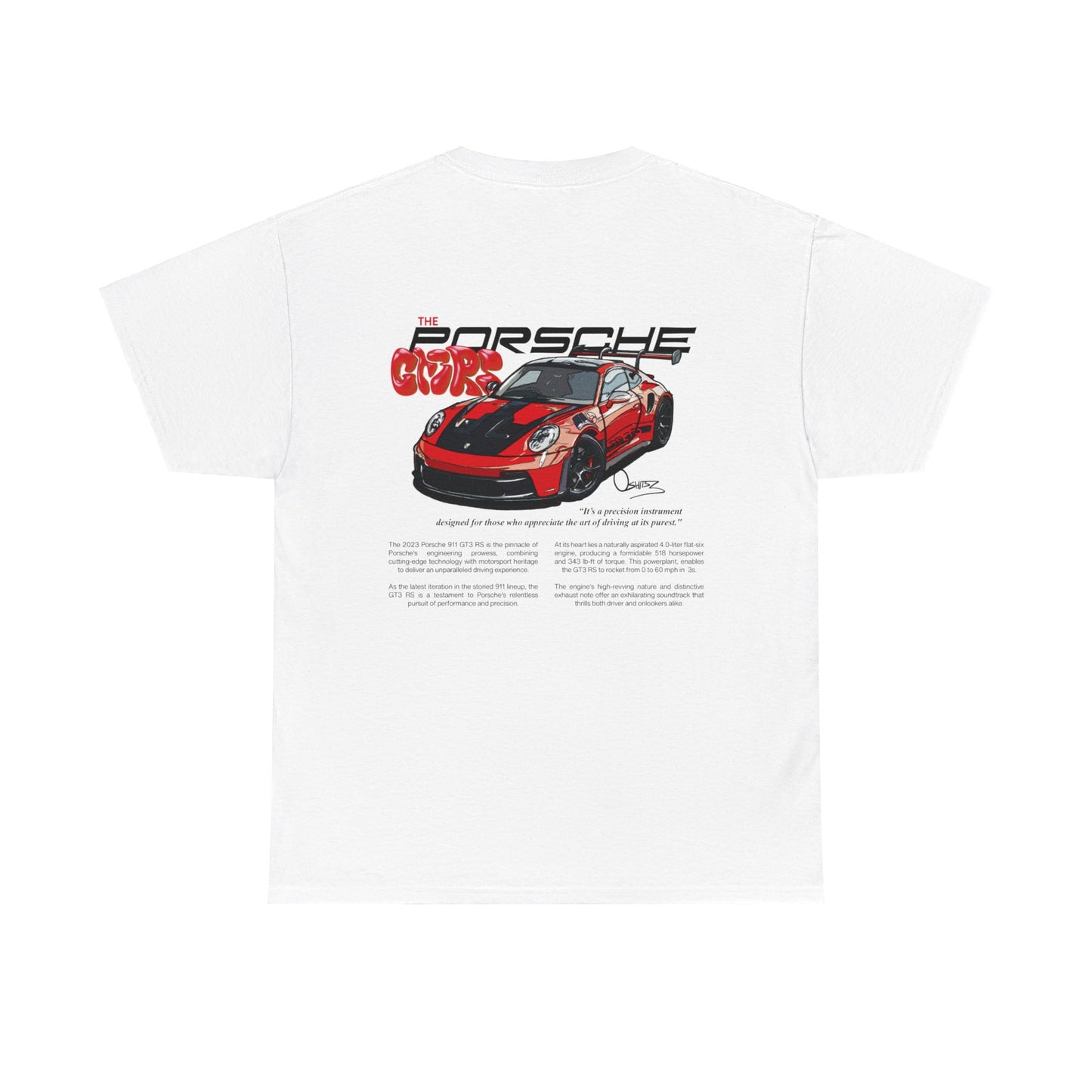 Red GT3RS - White Tee