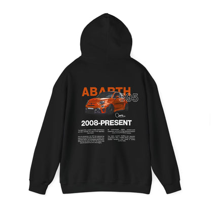 Orange Abarth 595 - Black Hoodie