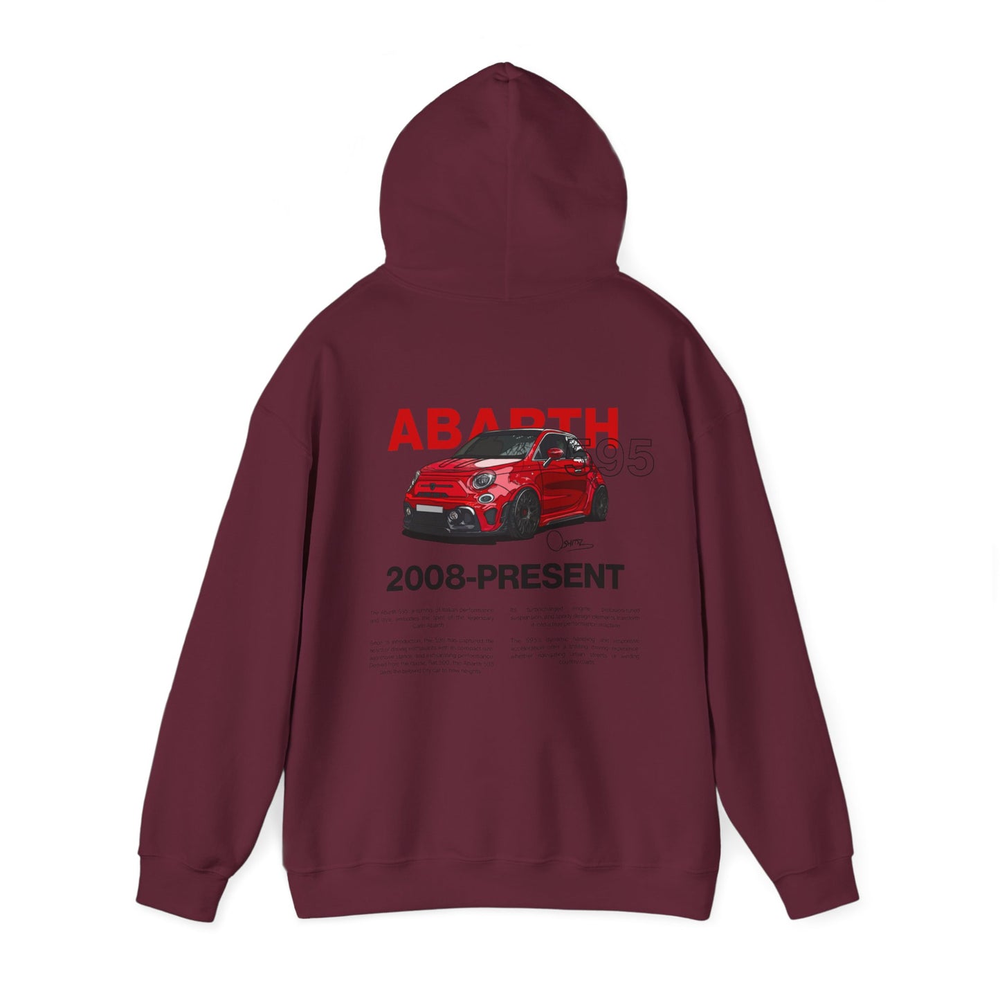 Red Abarth 595 - Red Hoodie