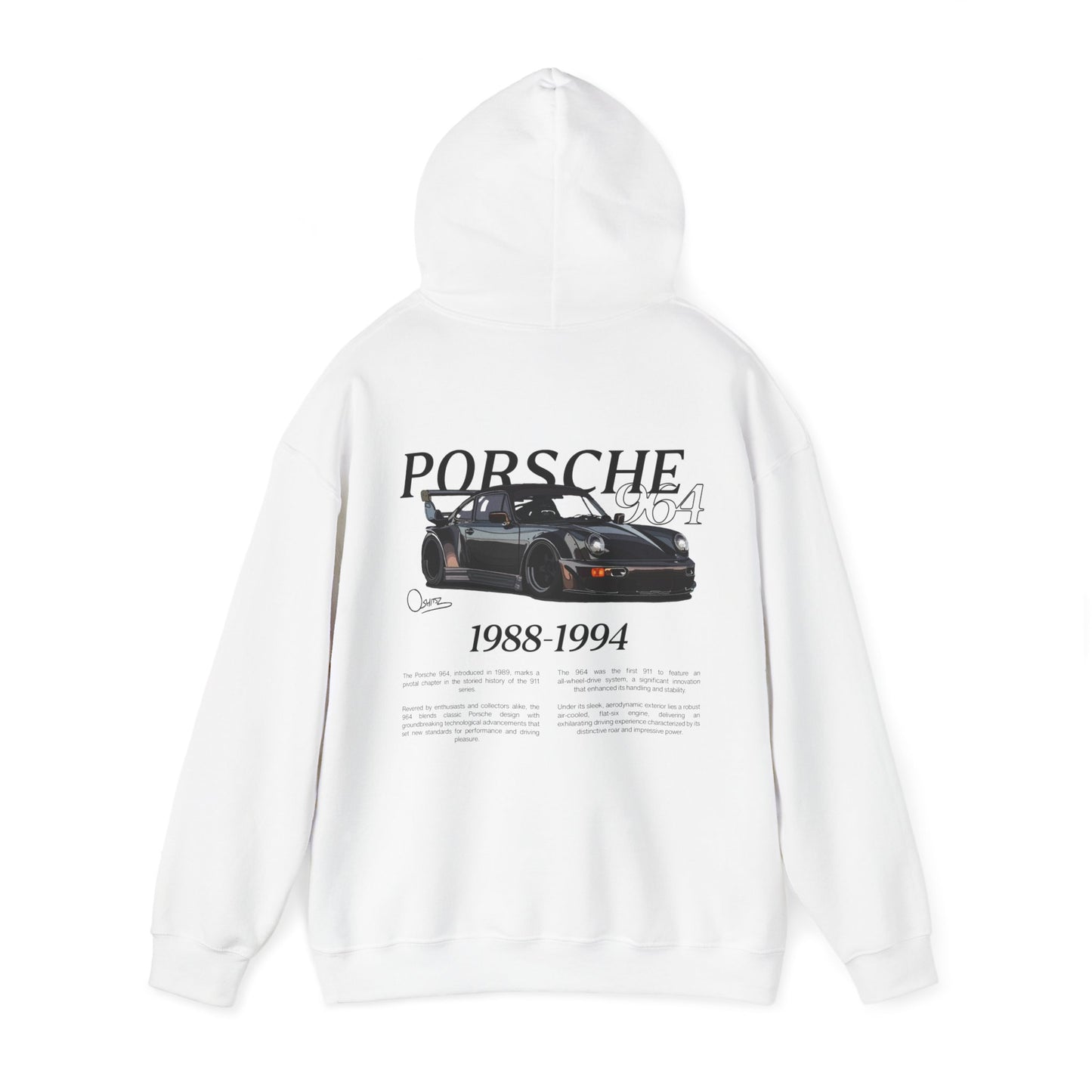 Porsche 964 - White Hoodie