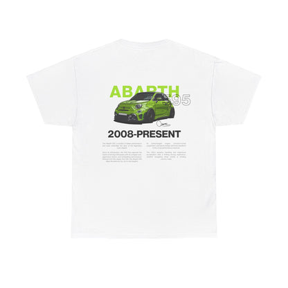 Green Abarth 595 - White Tee