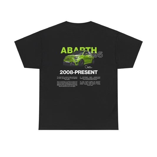 Green Abarth 595 - Black Tee