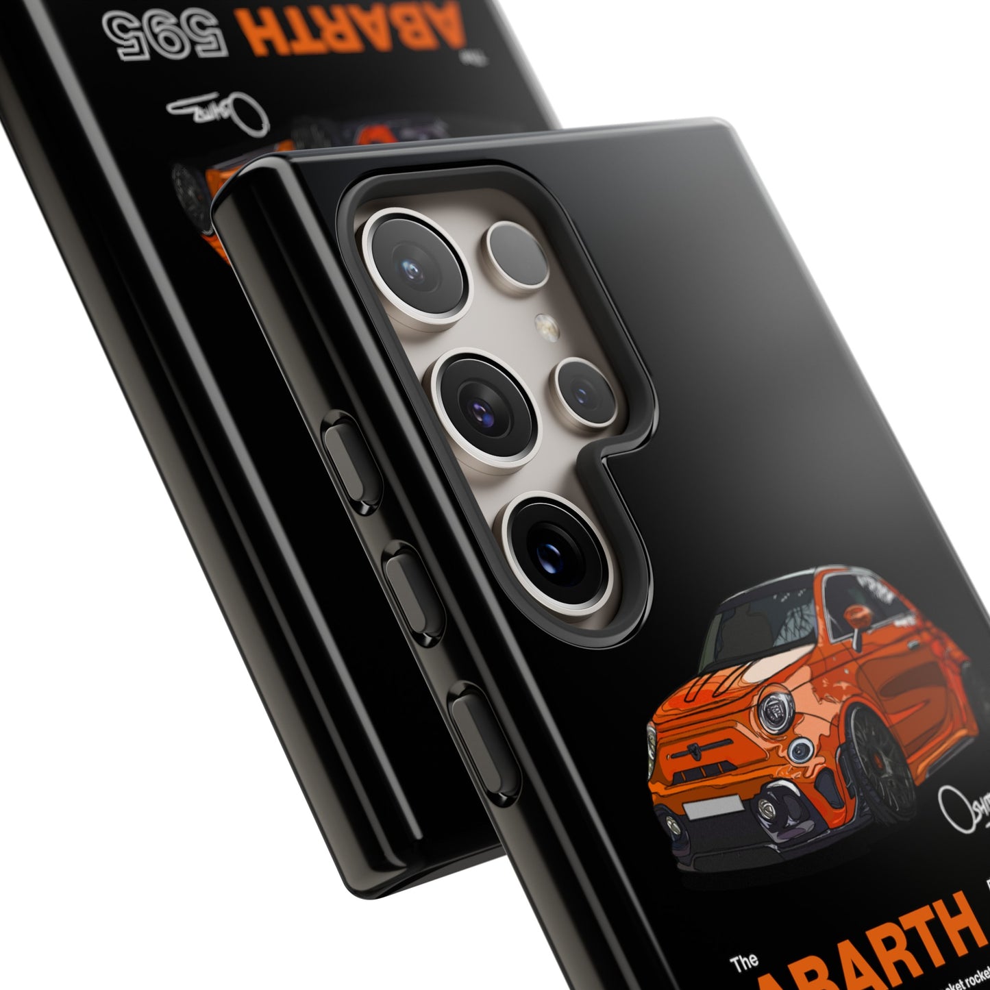 Orange Abarth 595 phone case | RevShitsz