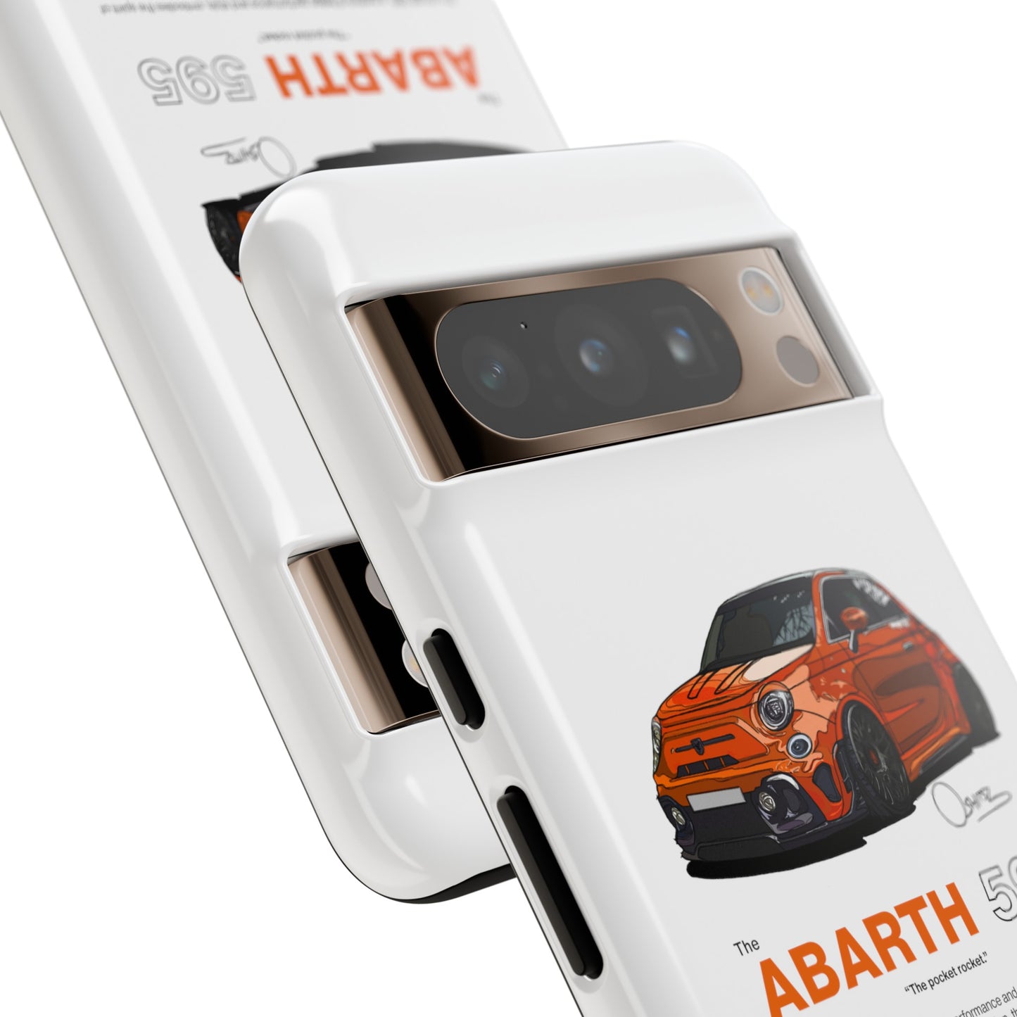 Orange Abarth 595 phone case | RevShitsz