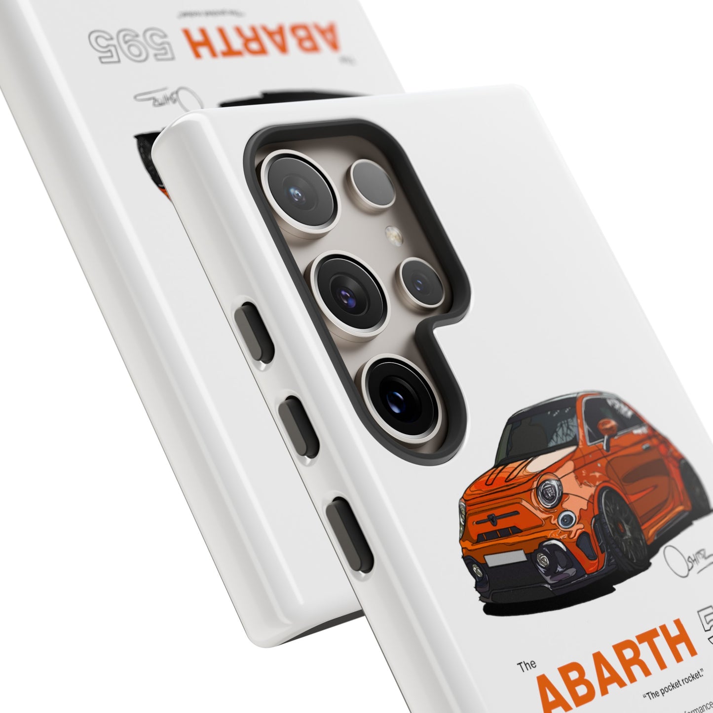 Orange Abarth 595 phone case | RevShitsz