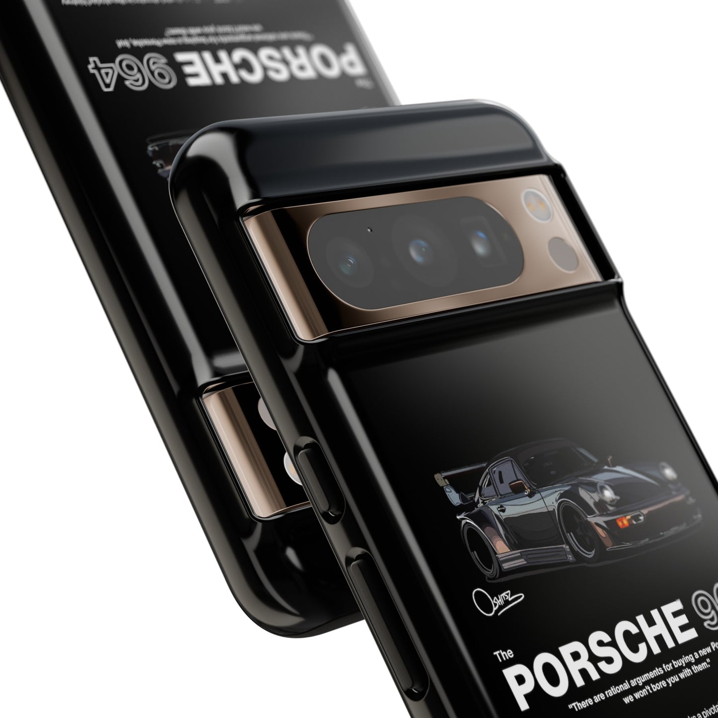 Black Porsche 964 phone case | RevShitsz