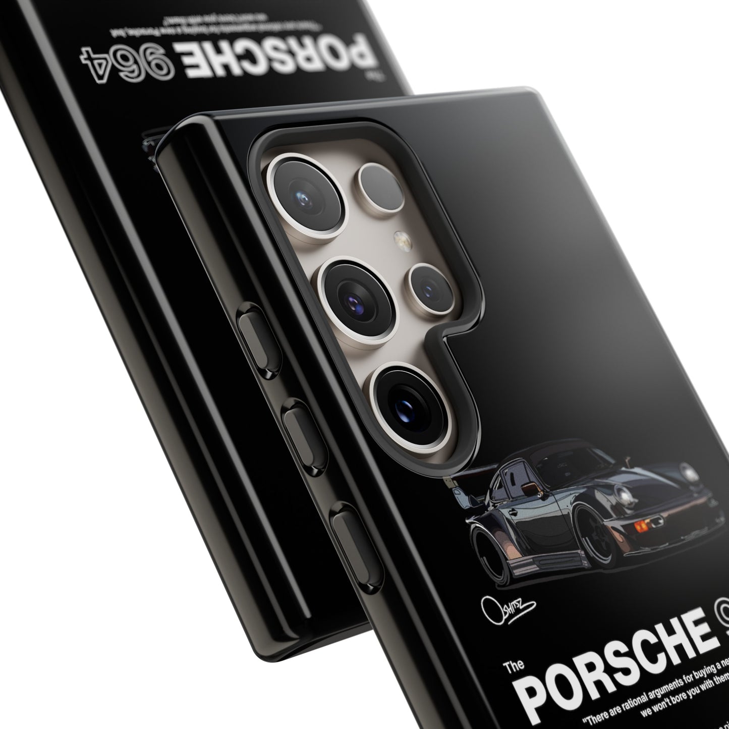 Black Porsche 964 phone case | RevShitsz