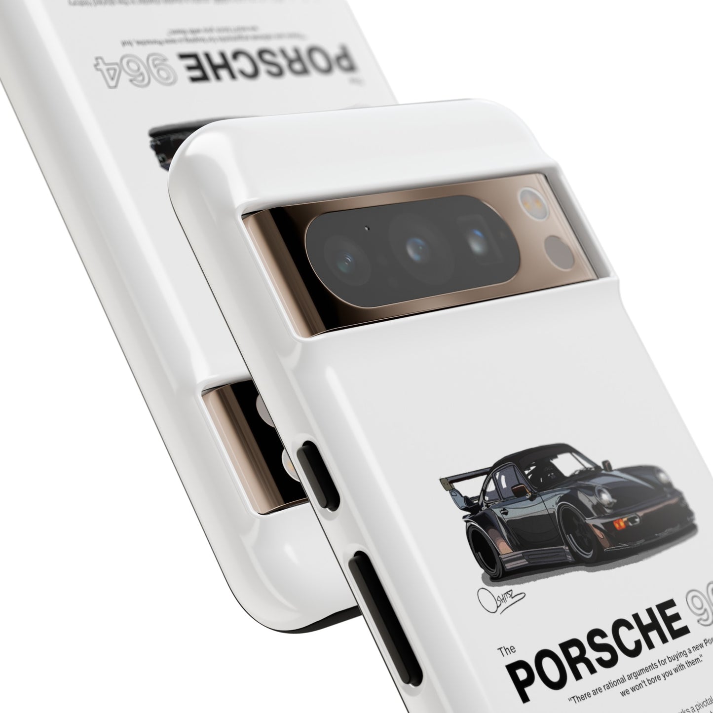 White Porsche 964 phone case | RevShitsz