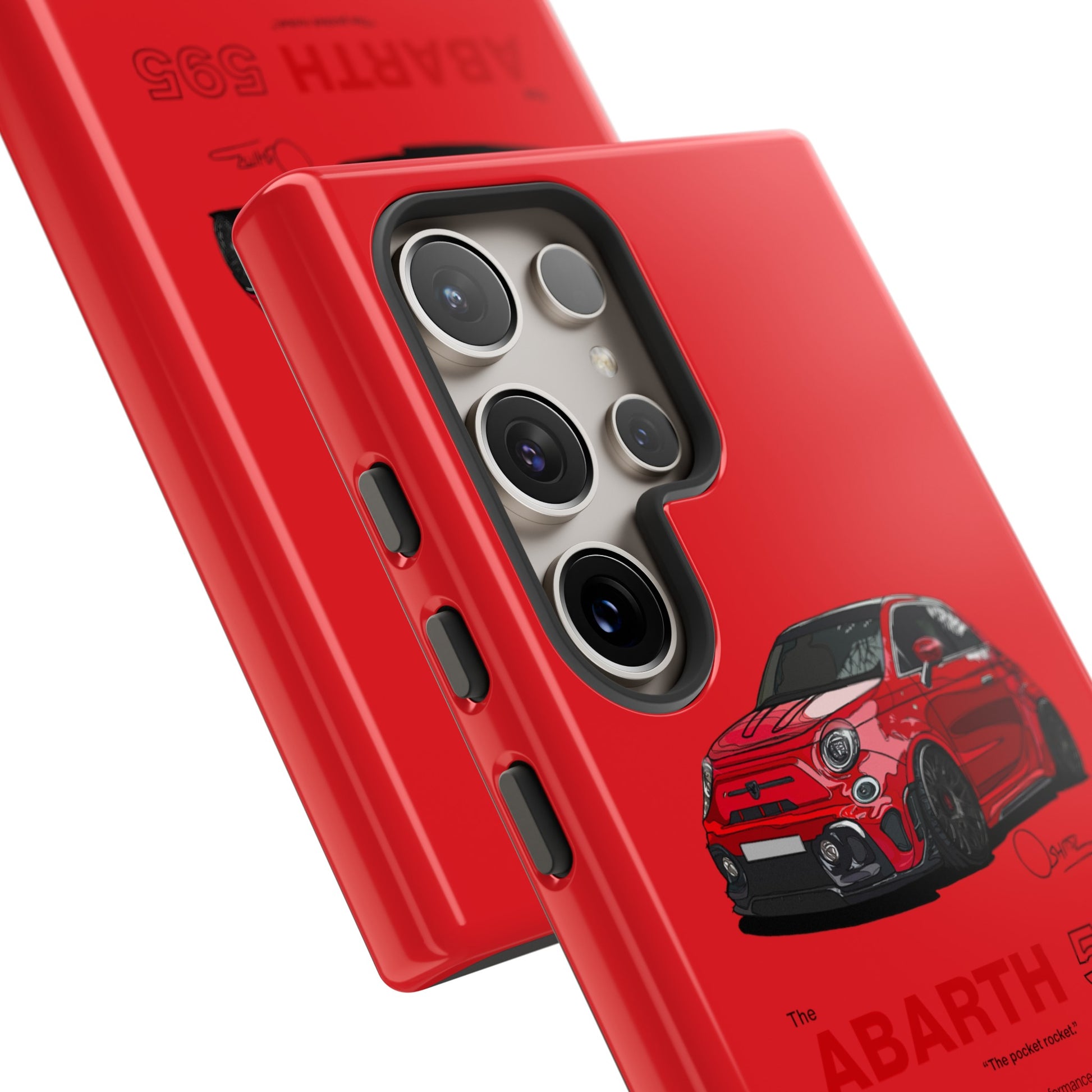 Red Abarth 595 phone case | RevShitsz