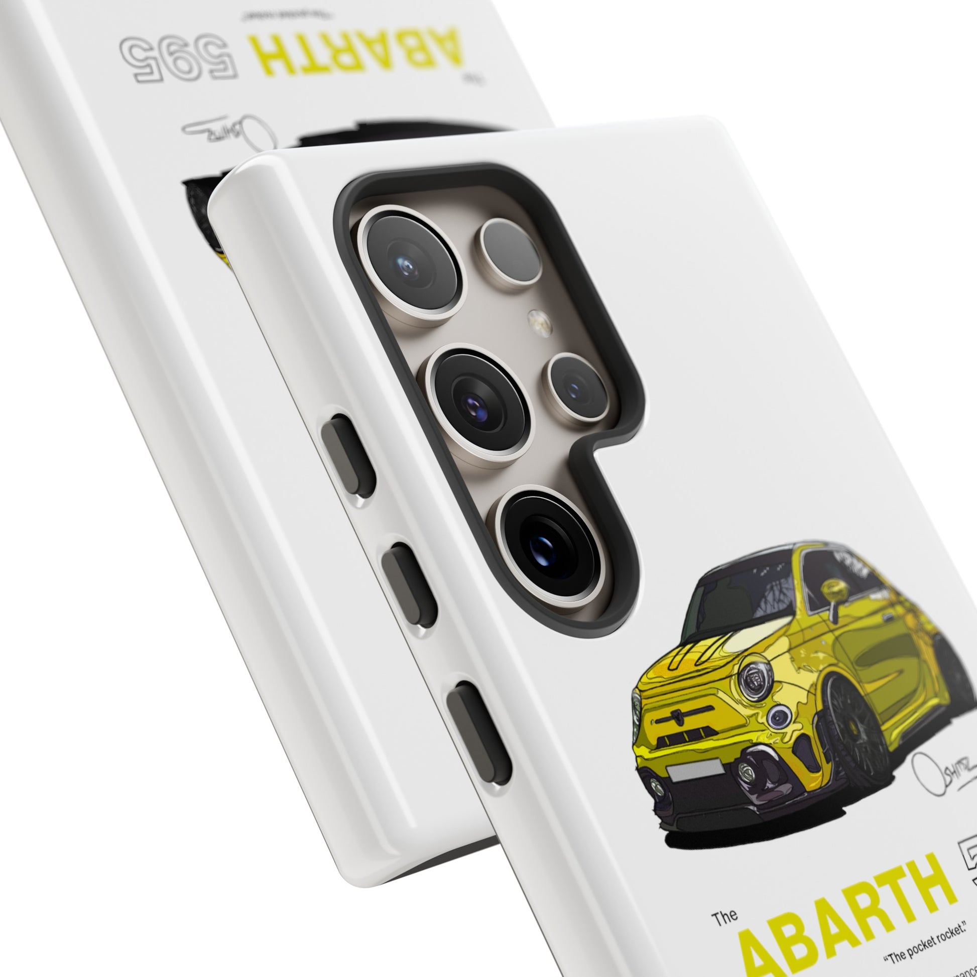 Yellow Abarth 595 phone case | RevShitsz