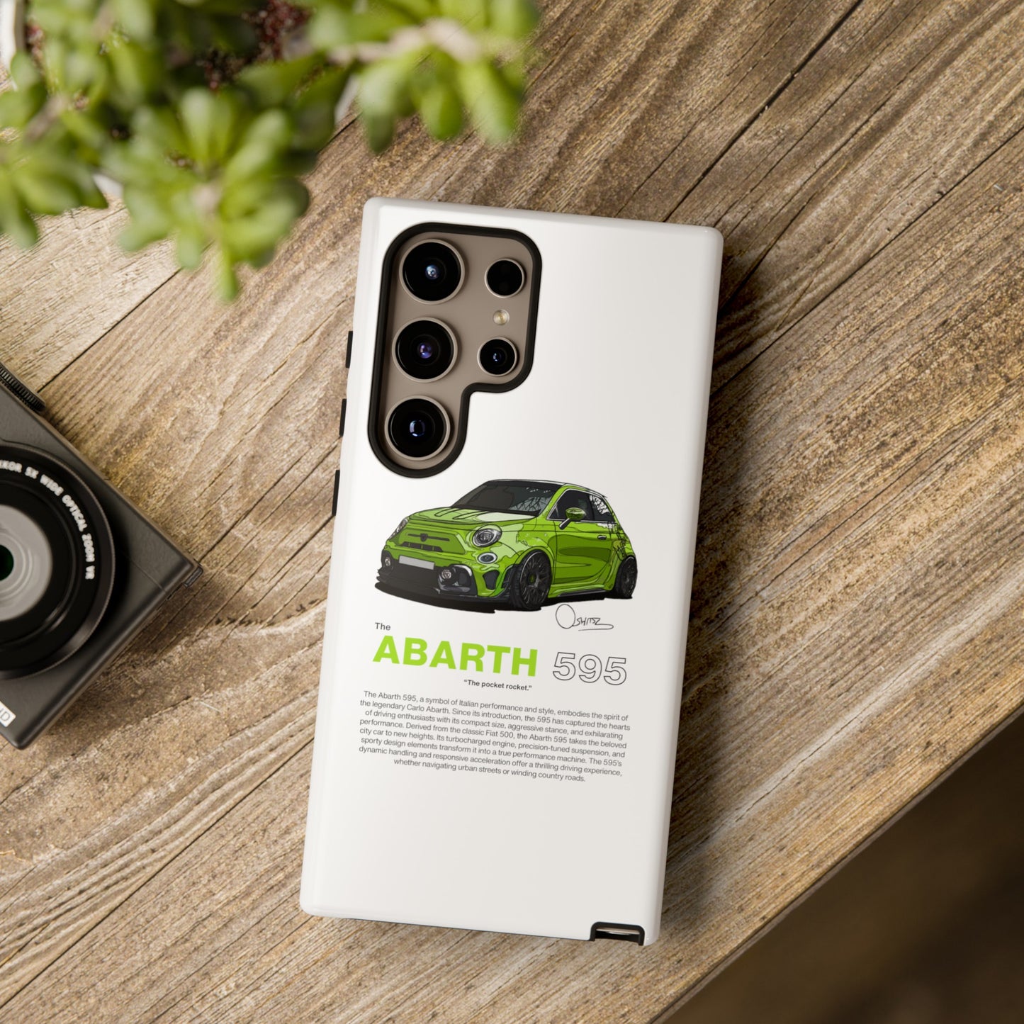 Green Abarth 595 phone case | RevShitsz