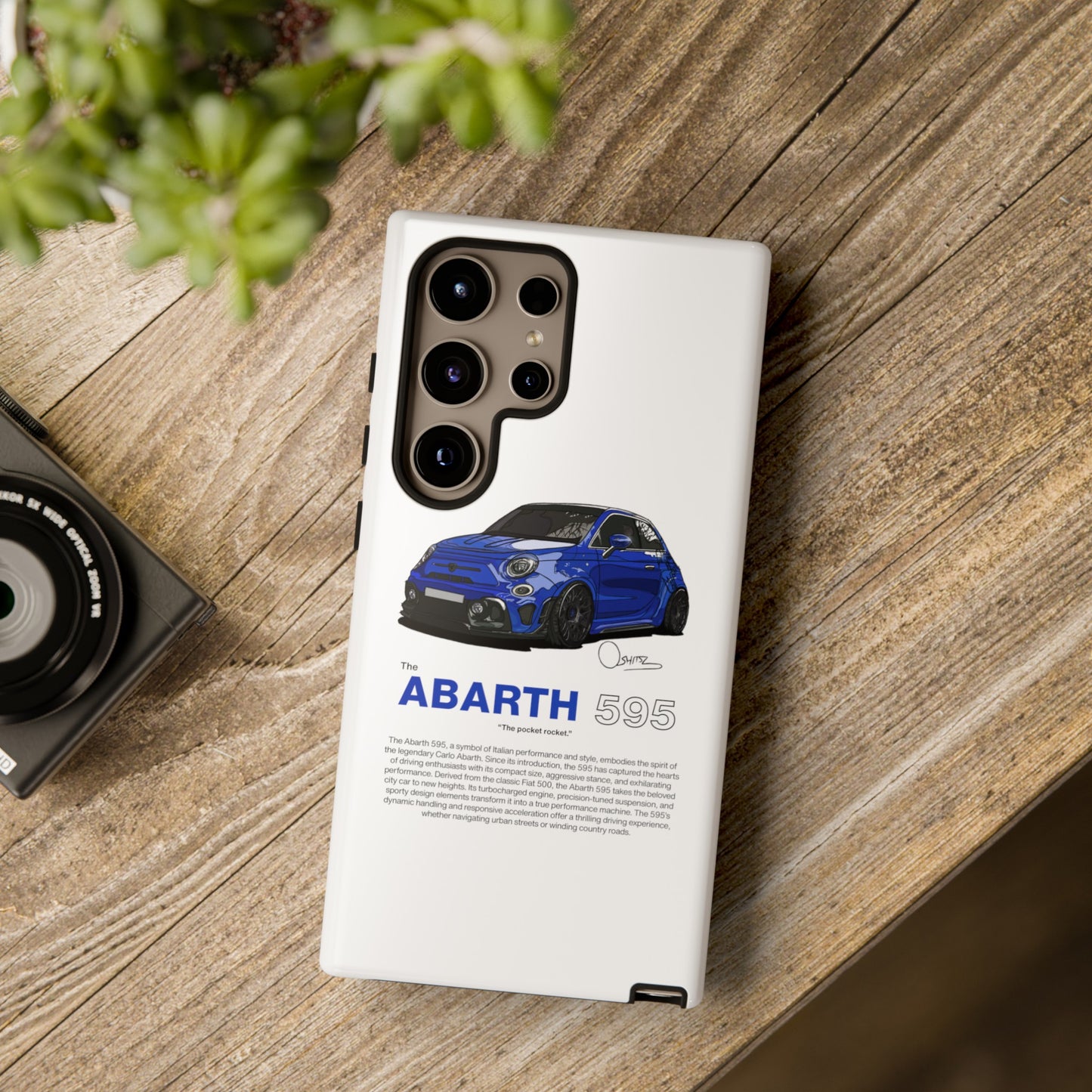 Blue Abarth 595 phone case | RevShitsz