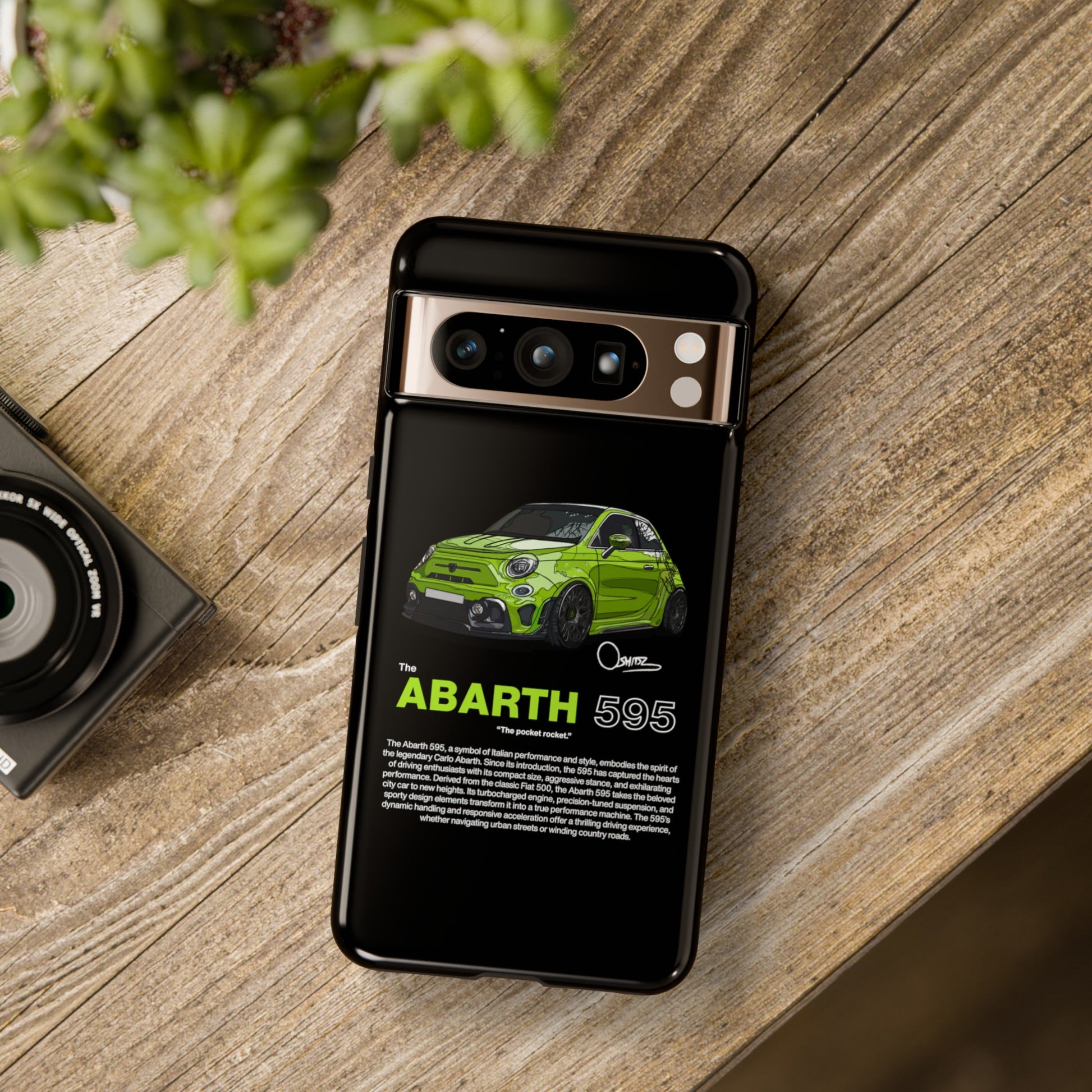 Green Abarth 595 phone case | RevShitsz